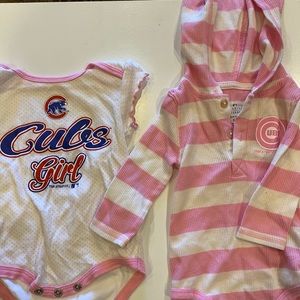 Cubs girl onesies - set of two!